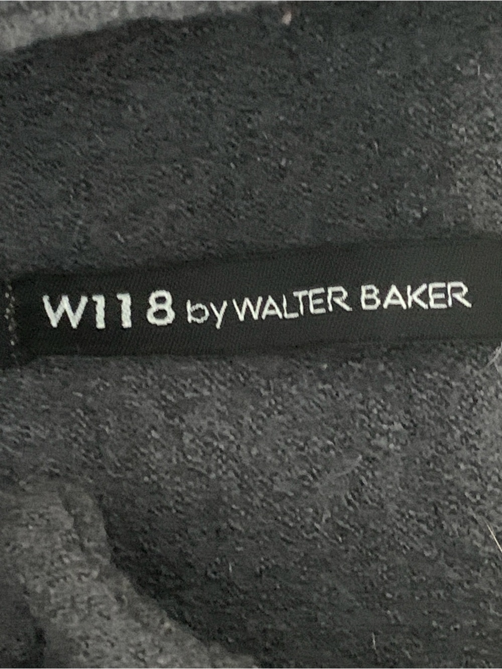 W118 by Walter Baker Wool Blend Coat Gray Asymmetrical Button Front Jacket - Picture 11 of 13